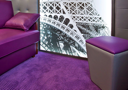 Adviezen kiezen Hotel woonkamer kleur paars