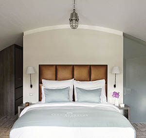 Inspiratie Grande Reference hotel tegels Infini design slaapkamer